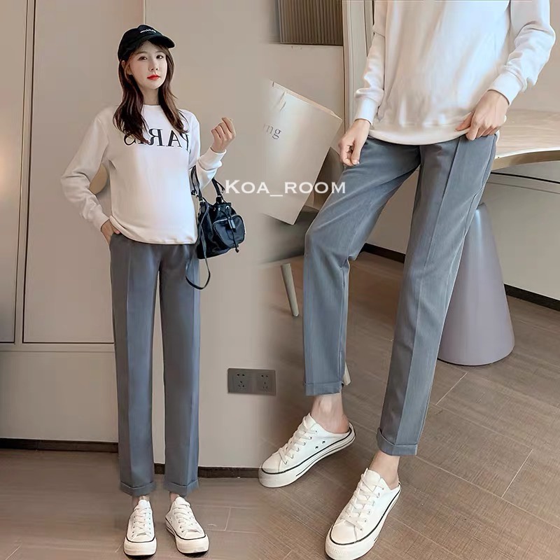 AP0613  Maternity Ankle Trousers ( Celana Hamil Ankle )