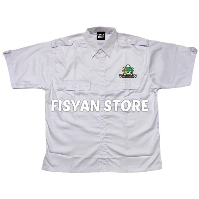 Kemeja Partai Golkar | Kemeja Lapangan Lengan Pendek