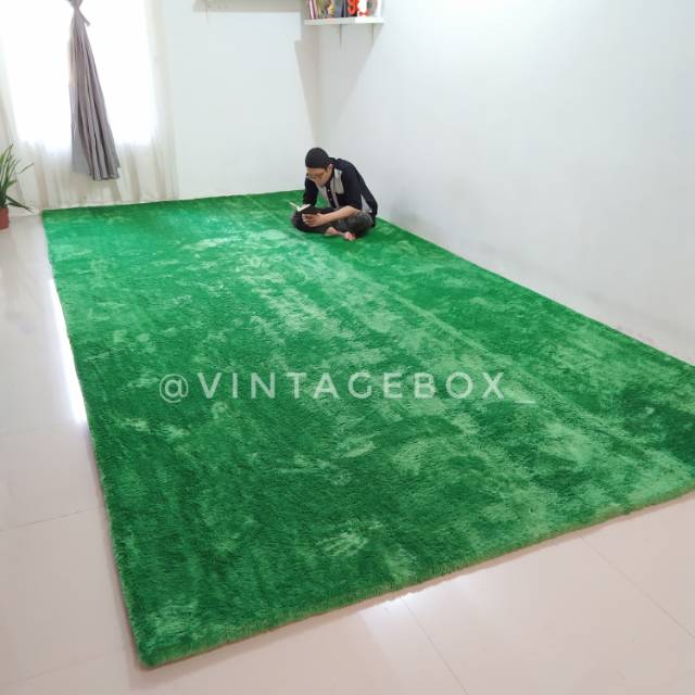 Karpet Bulu Soft Fur Jumbo 300x300 tebal 3,5cm Antislip