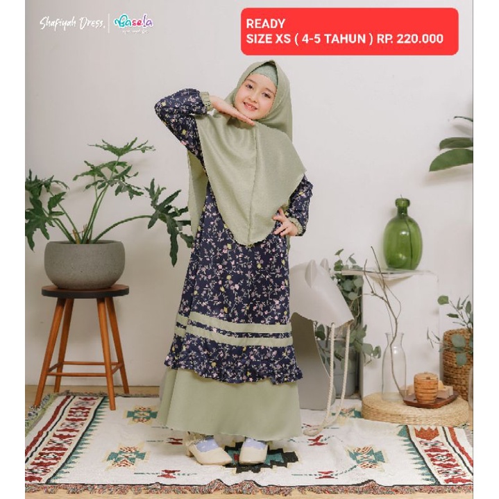 SHAFIYAH DRESS BASELA KIDS - READY STOCK