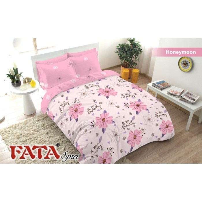 Satu Set Bedcover Dan Sprei King Koil Tancel Kode 2106 OJ190 Fata - Bed Cover Single Rumbai Set Ho