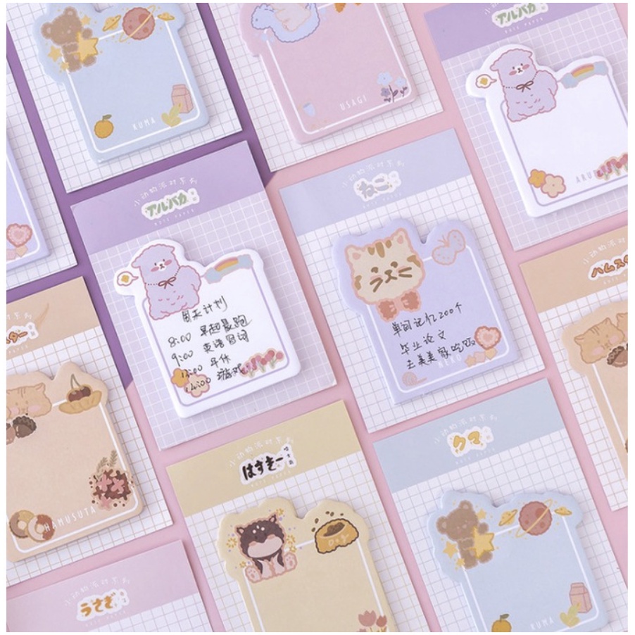 【GOGOMART】Sticky Notes Tempel / Memo Catatan Pembatas - Animasi Kartun