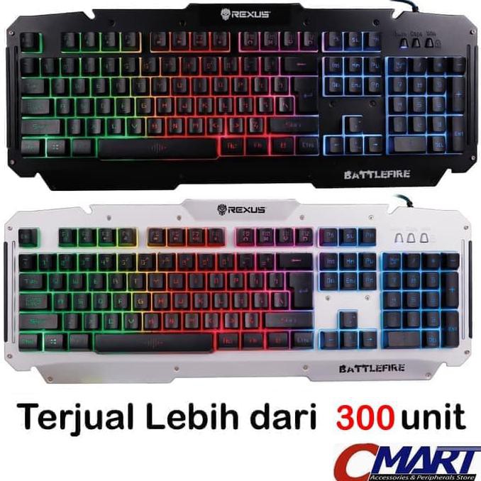 Rexus Keyboard Gaming K9D Semi Mechanical 19 Keys Anti Ghost - Rx-K9D - Hitam Terbaru