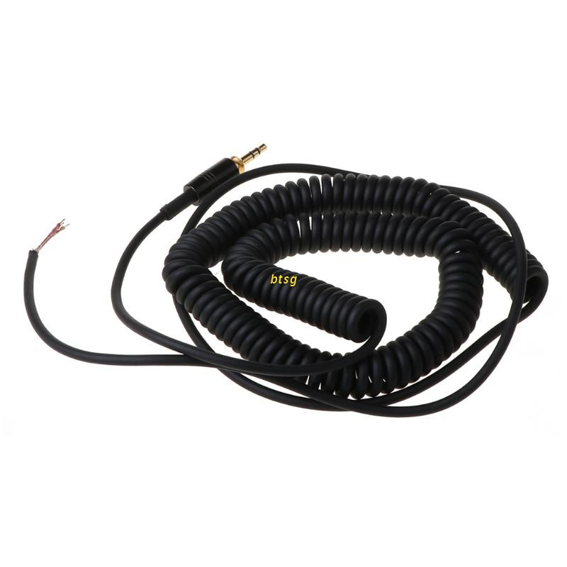 btsg Spring Coiled Repair DJ Cord Cable Replacement for ATH-M50 ATH-M50s SONY MDR-7506 7509 V6 V600 V700 V900 7506 Headphones