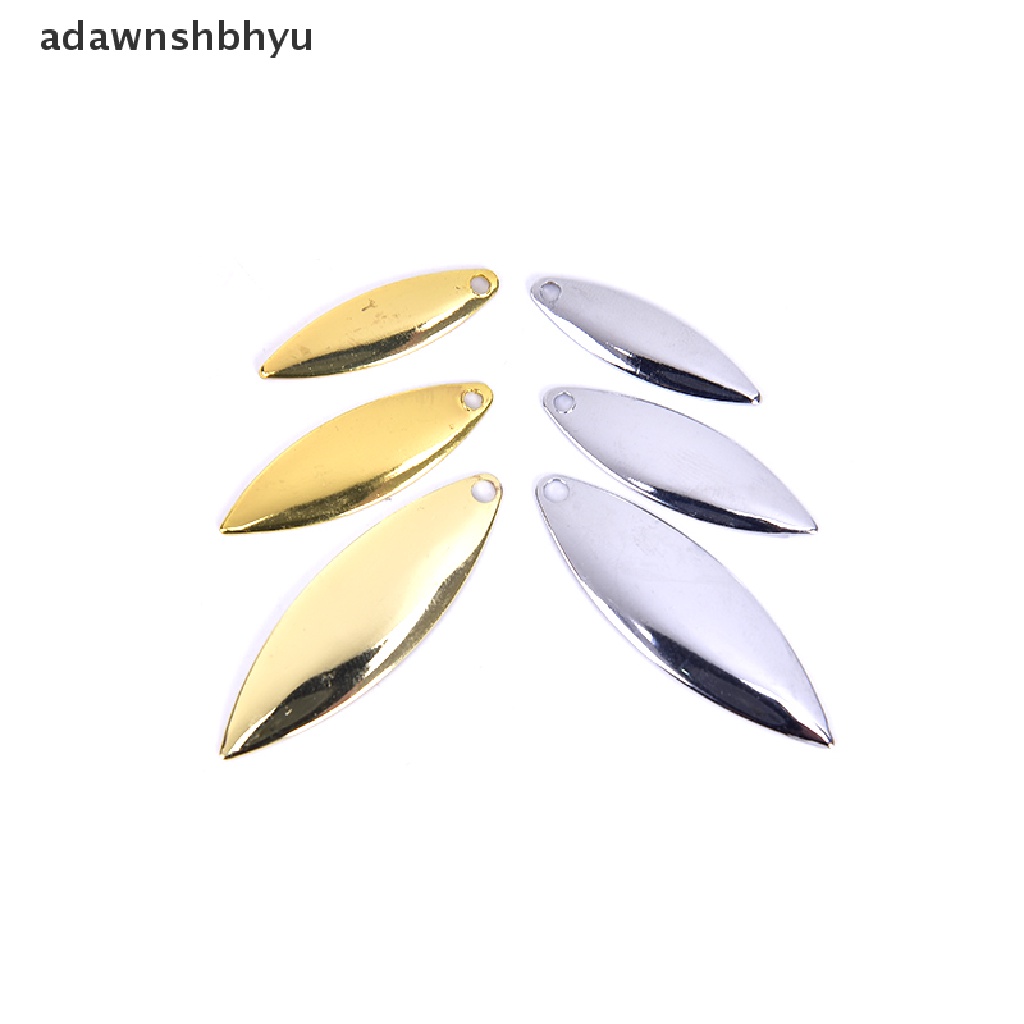 Adawnshbhyu 50pcs Willow Spinner Blades Finishing Halus, Umpan Pancing Spinner DIY