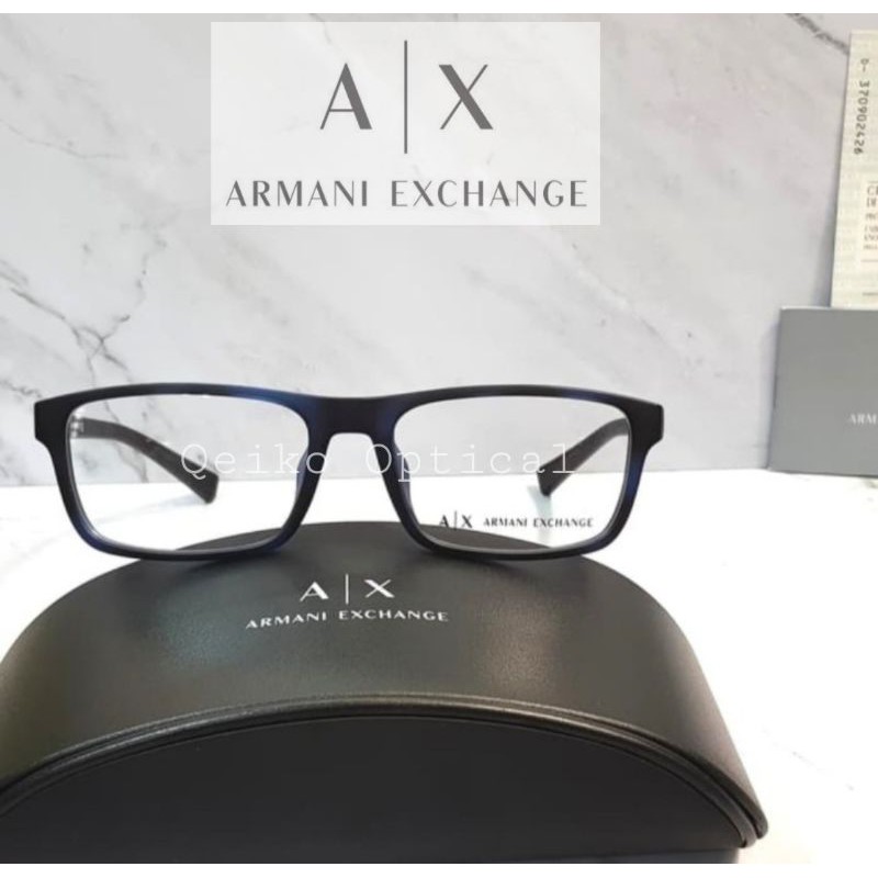Kacamata Frame Pria Original Armani Exchange AX3046-8230 Navy Doff - Size Lebar Besar