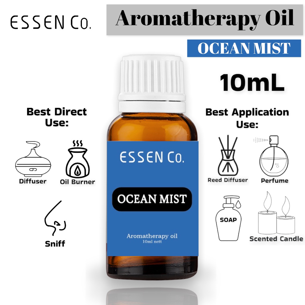 Essen Co Ocean Mist Essential Oil Aromatherapy Pengharum Pewangi Ruangan Aromaterapi 10ml