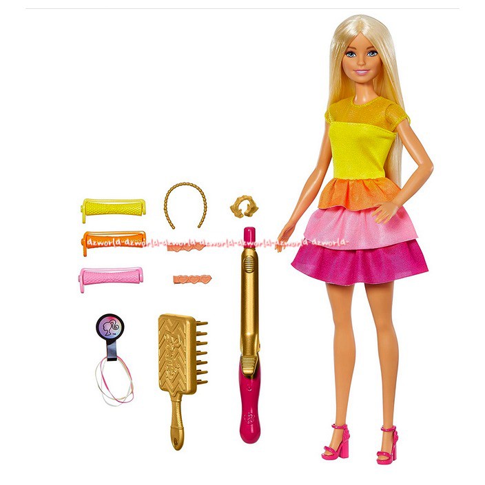 Barbie Ultimate Curls Mainan Boneka Barbie Kriting Rambut