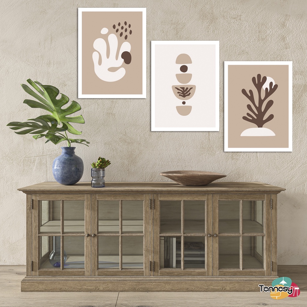 TENNESY HIASAN DINDING KAKTUS ABSTRAK KAKTUS PLANT TANAMAN BOHO WALL DECOR 15x20CM PAJANGAN KAYU POSTER DEKORASI DINDING KAMAR TIDUR RUMAH