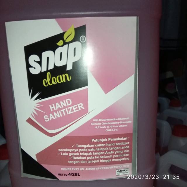 sanitizer 5liter Snap