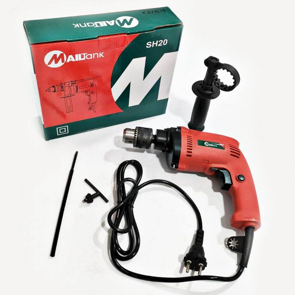 MAILTANK IMPACT DRILL SH20 BOR 13 MM 2 FUNGSI MESIN (E5137)