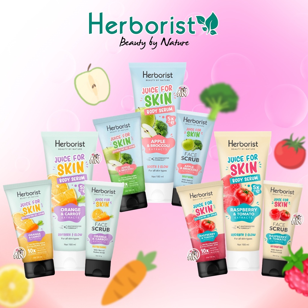 HERBORIST BODY CARE SERIES ( BODY SERUM / FACE SCRUB / BODY EXFOLIATING SCRUB )