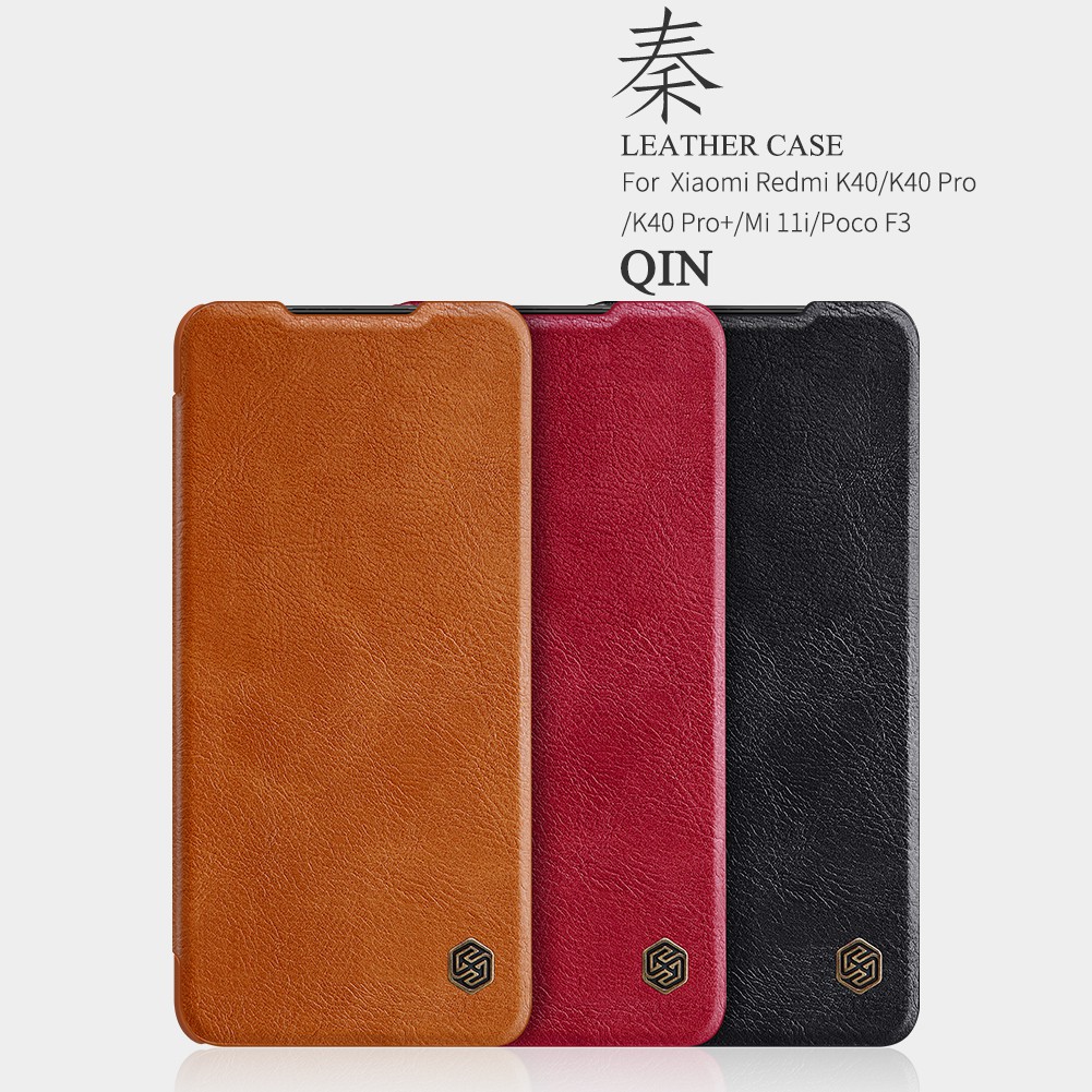 Flip Cover XIAOMI Redmi K40 / K40 Pro + Nillkin Qin Leather Case Ori