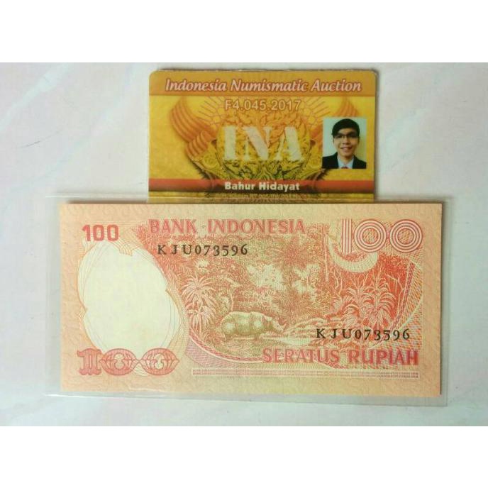 {COD} Uang Kertas Lama Kuno 100 Rupiah Tahun 1977 (UNC)