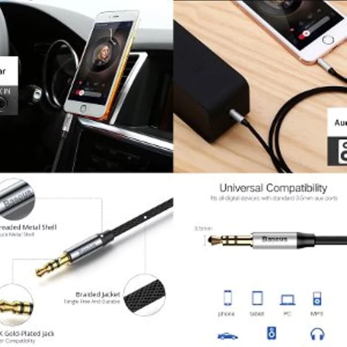 Baseus Yiven Audio Cable M30 3.5mm Jack Audio Cable