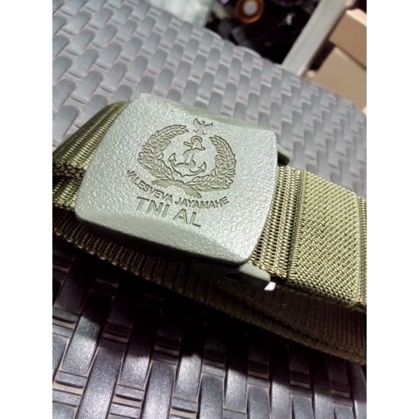 Ikat pinggang Logo TNI AL Merk 5.11 Warna Hijau