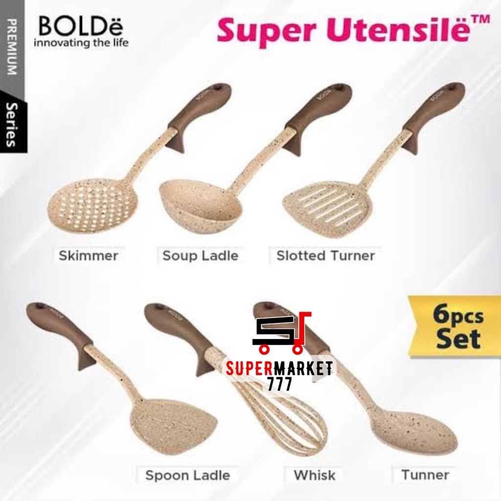 BOLDE SILICONE UTENSILE SLOTTED TURNER UTENSILE BOLDE TURNER SODET SUTIL SPATULA SILICONE SILICON SE
