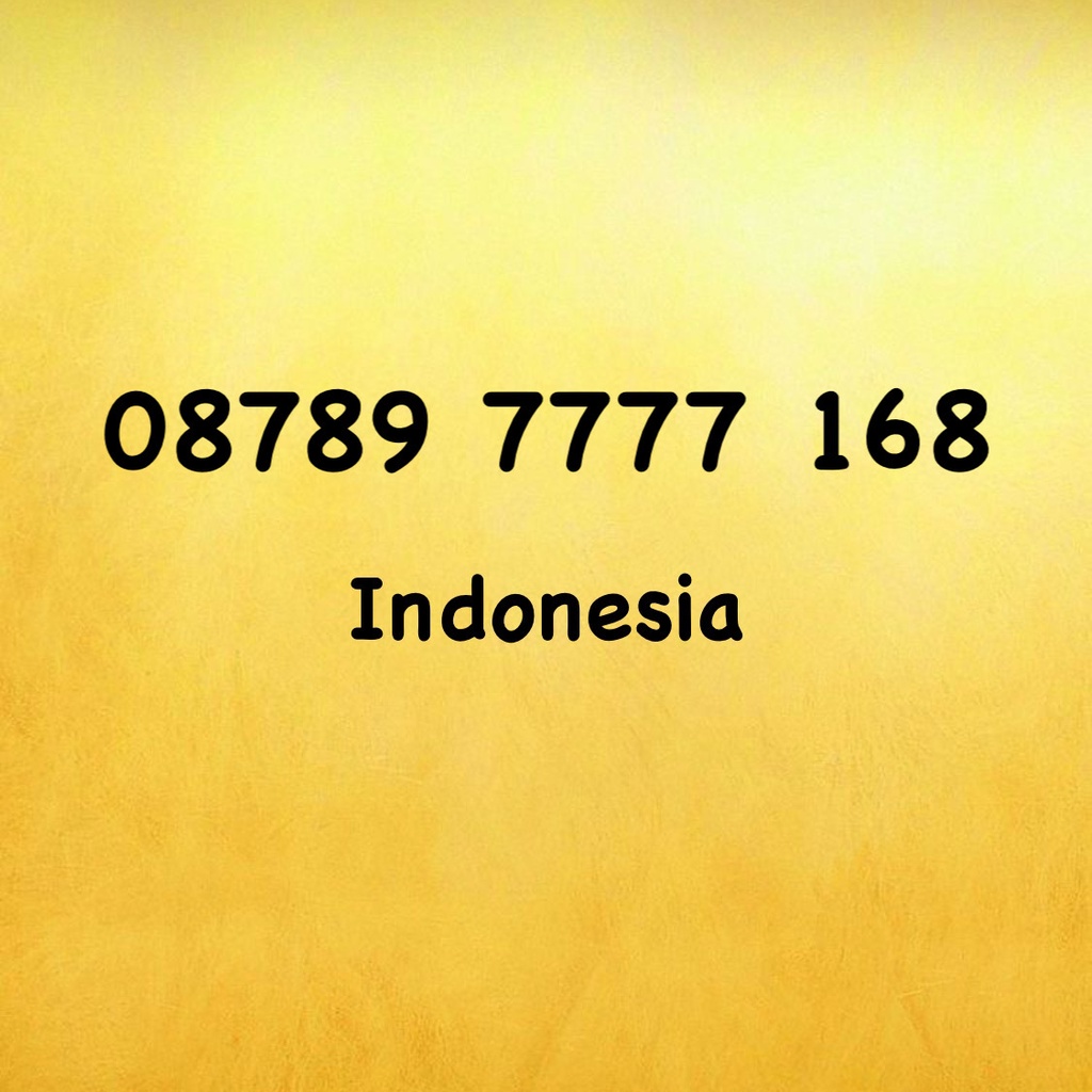 Nomor Cantik XL Bebas Seri 1688 - 08789 7777 168 - 0878 97777 168