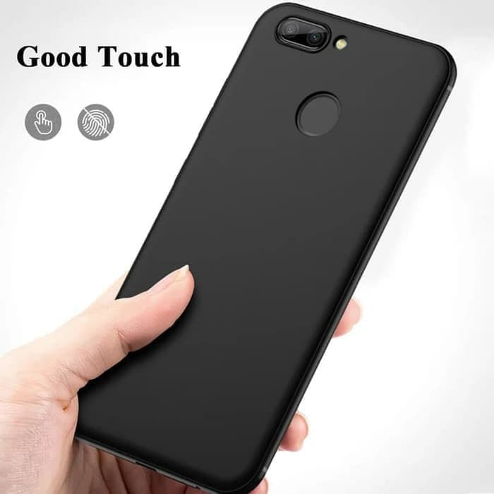 Case Xiaomi Redmi 4X Ultra Slim Black Matte Premium Softcase Casing + Tempered Glass Full Layar