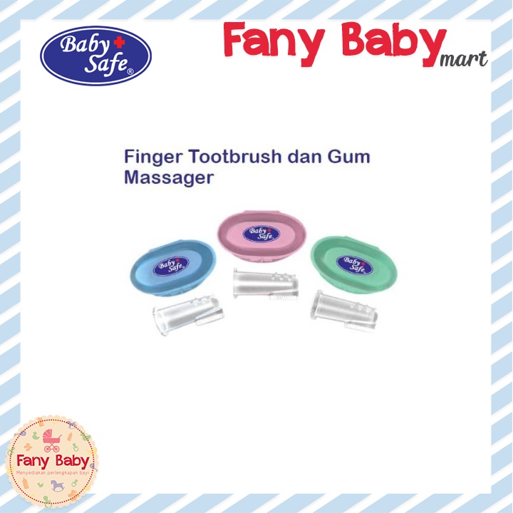 BABY SAFE FINGER TOOTHBRUSH &amp; GUM MASSAGER TB001 / RANDOM