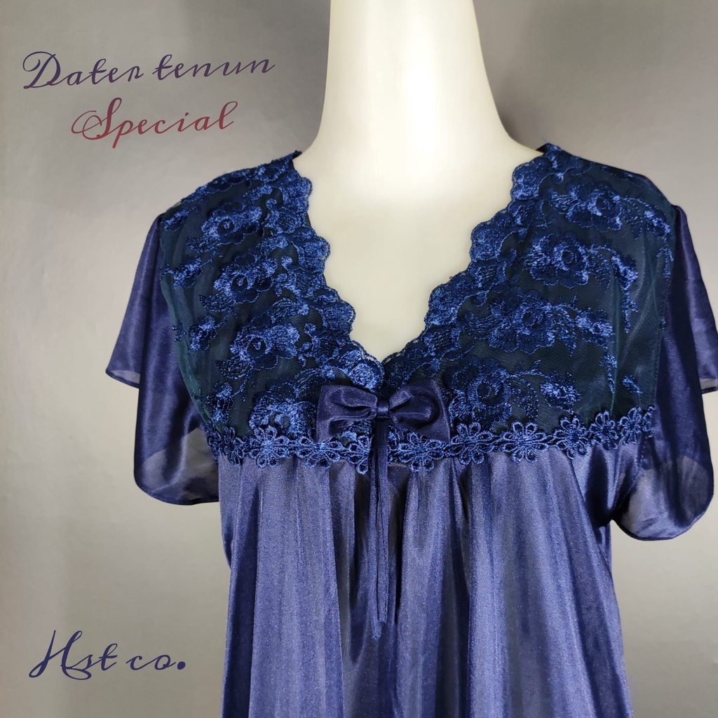 (Sweet Garden Flower) Daster Tidur HST - Signature V-Neck Edition