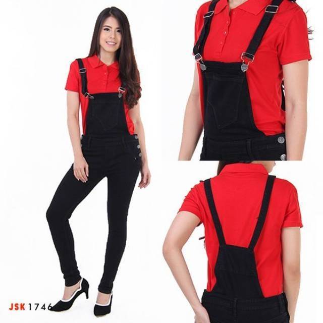 Overall Jeans Wanita Overall Skinny Wanita JSK Jeans