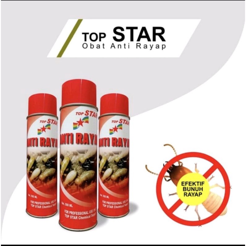 Obat Anti Rayap Semprot Spray Top Star 500ml