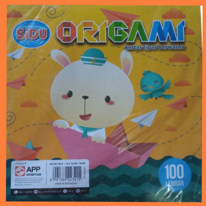 

KERTAS LIPAT ORIGAMI 16 X 16 WARNA-WARNI ISI 100 LEMBAR