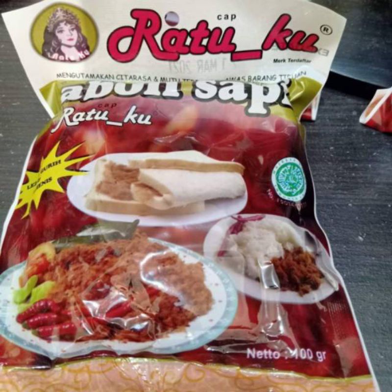 Abon sapi cap Ratu ku berat 100 gr by zellshop