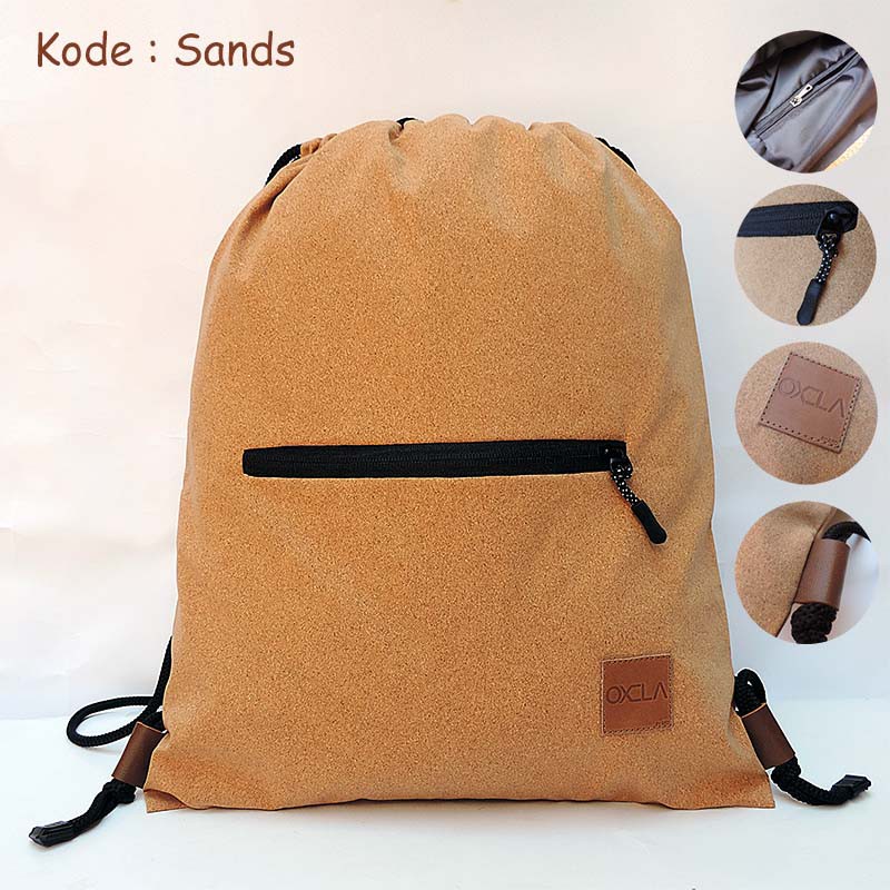 Tas Serut Motif Pasir + Furing + Kantong Bagian Dalam + Kantong Luar