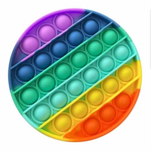 POP IT JUMBO VIRAL RAINBOW WARNA WARNI MAINAN ANAK TIKTOK-BULAT