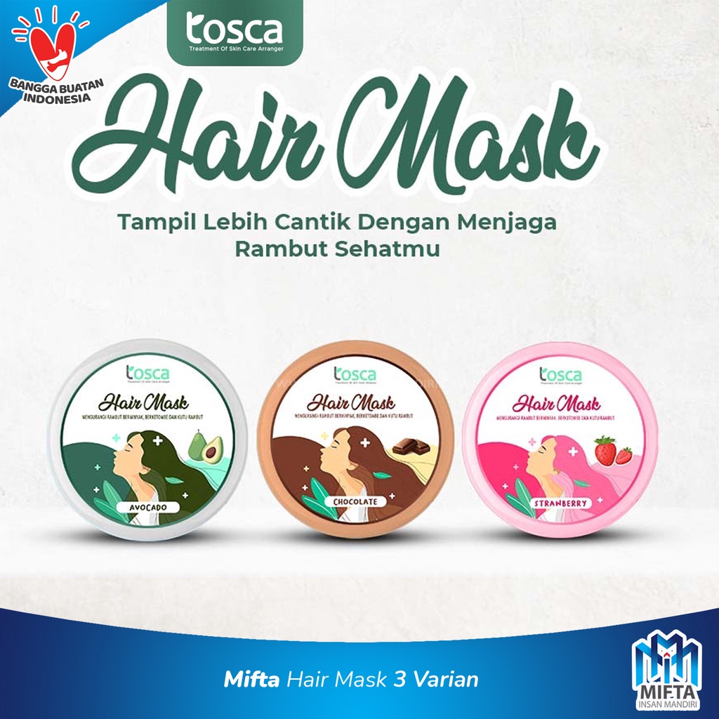 HAIR MASK CREAMBATH ALA SALON TOSCA / MASKER RAMBUT ALAMI