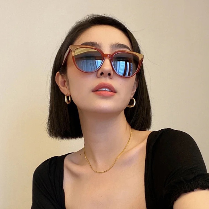 (YUZHU) COD Kacamata Fashion Korea Kacamata Wanita INS Oversized Frame