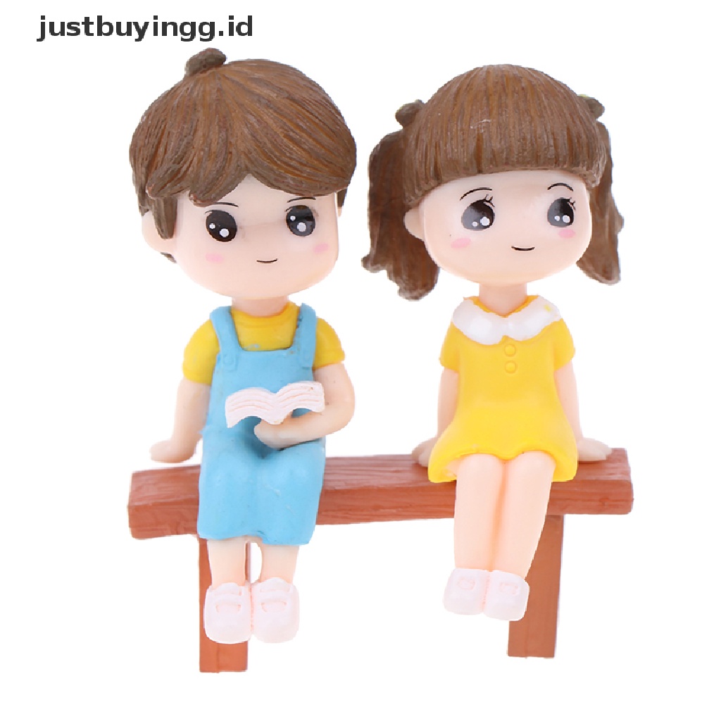 1 Set Miniatur Pasangan Kekasih Untuk Dekorasi Rumah Boneka