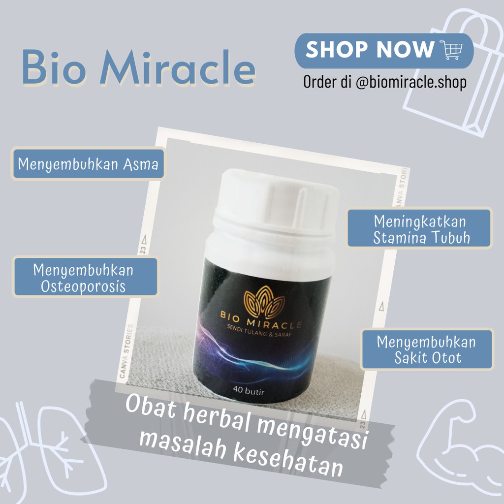 [100% ORI] BIO MIRACLE ~ Penyembuh Penyakit Tulang, Stroke, Asam Urat, dan diabetes.