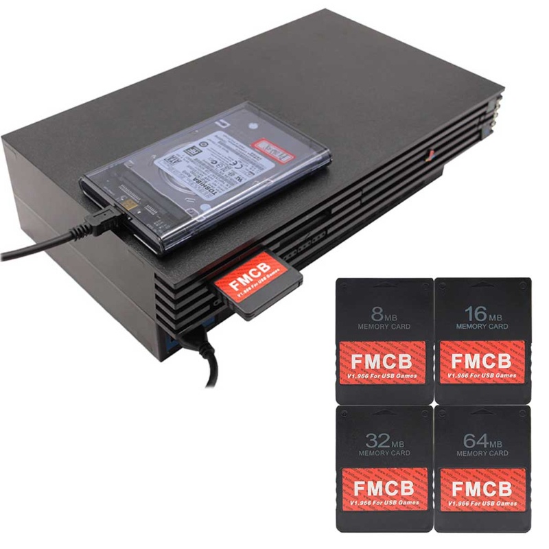 Btsg 8MB/16MB/32MB/64MB Memory Card Untuk FMCB V1.966 USB Vedio Gaming Untuk PS2 PS1 Cons