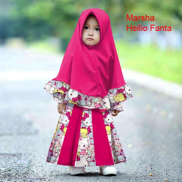 mokokomo Baju anak perempuan Marsha stelan anak hijb anak baju muslim anak wanita