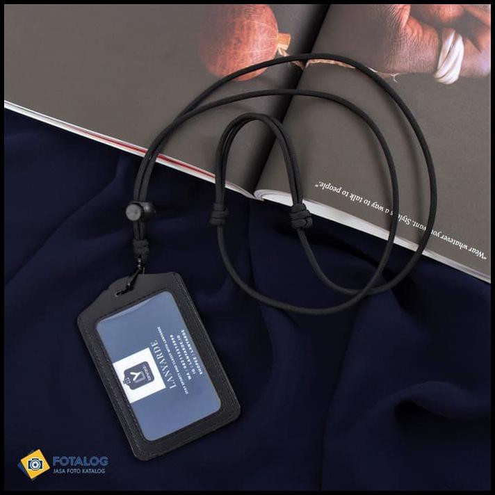 

4151 Lanyard Simple Name Tag Id Card Holder Tali Leher Tempat Kartu