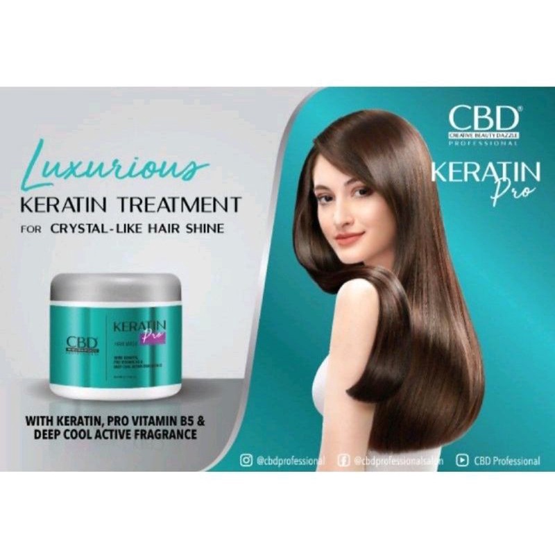 Masker rambut CBD keratin