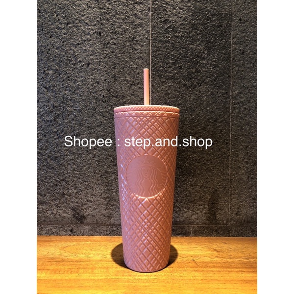 Starbucks Tumbler Studded Bling - Coral Jewel Orange - Trenta - Limited Edition