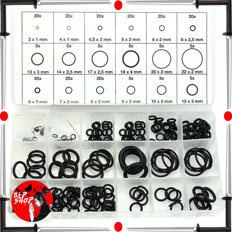 Karet Rubber O Ring Seal Tightening 225 PCS