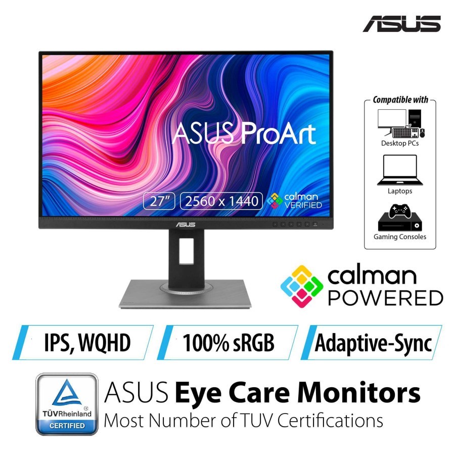 ASUS ProArt Display PA278QV Professional Monitor 27&quot;, IPS, 100% sRGB NEW