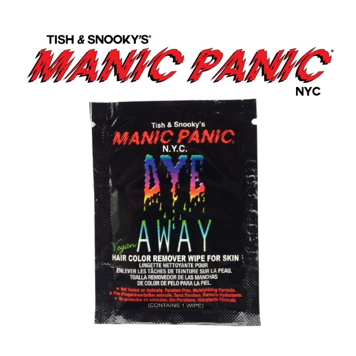 Jual Manic Panic Dye Away (Hair Color Remover Wipe for Skin) Shopee Indonesia