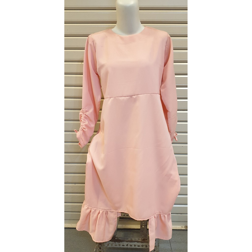 Baju Dress Wanita Pink