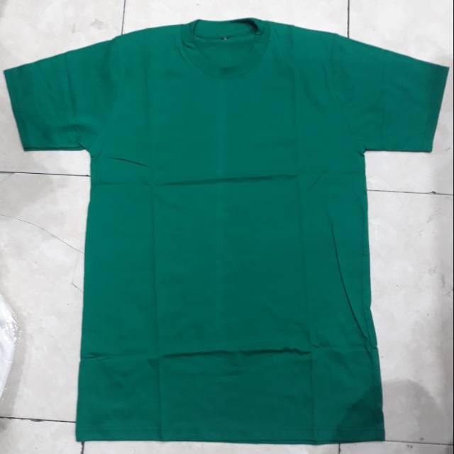 Kaos polos hijau tosca