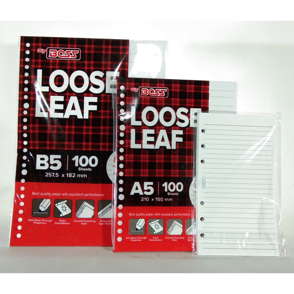 

Kertas FILE, LOOSE LEAF A5 dan B5