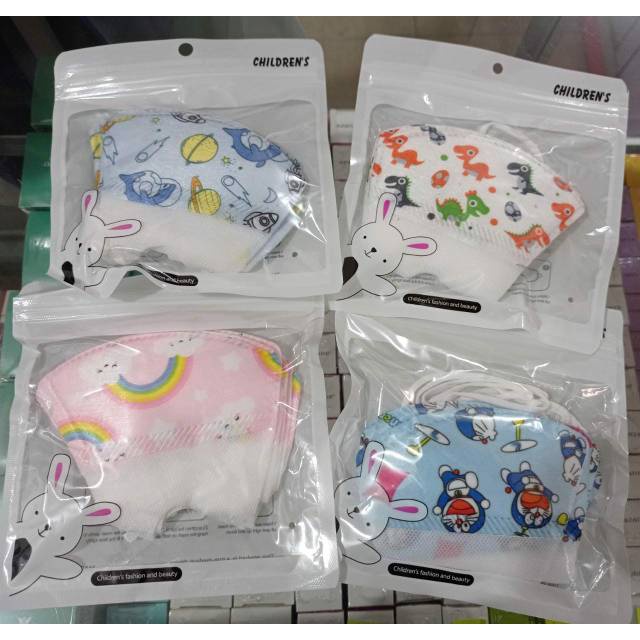 [RANDOM] MASKER DUCKBILL ANAK MOTIF KARTUN 3 PLY MASK KIDS 3PLY - 10PCS