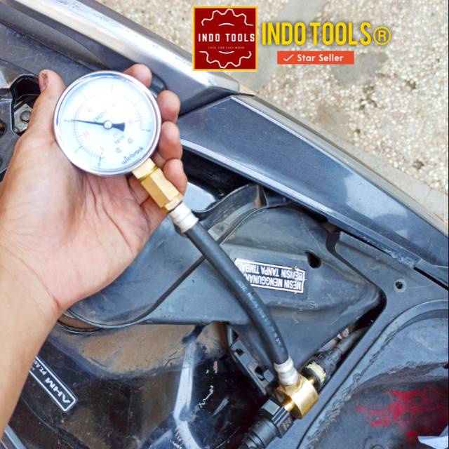 FuelPump Tester model Selang panjang Alat cek ukur Tekanan Bahan bakar