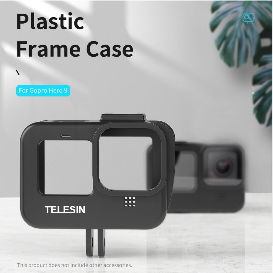 Telesin Frame Protective Case Mount Bracket For Gopro Hero 10 / 9 Black