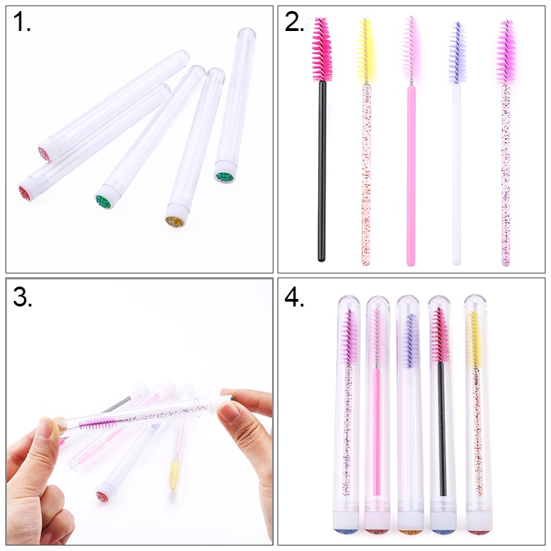 10 / 20 Pcs Brush Bulu Mata Extension Sekali Pakai Untuk Makeup